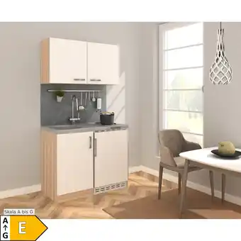 Netto Marken-Discount Respekta Miniküche MK100ESWOSS 100 cm weiß - Kochmulde Angebot