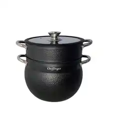 Netto Marken-Discount 3 tlg Kuskus Topf 8L Dampfgarer COUSCOUS Ø24cm Dampfkocher Gemüse Angebot