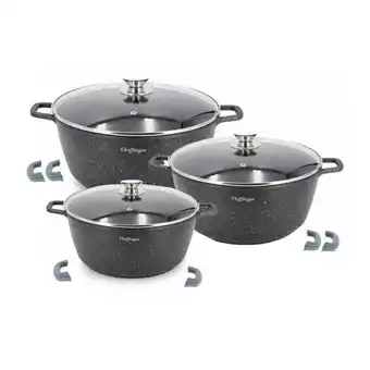Netto Marken-Discount Cheffinger 6-tlg. Kochtopfset 24-28-32CM Topf Induktion Angebot