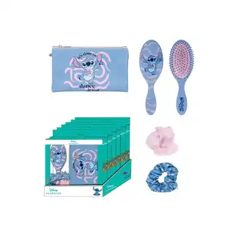 Netto Marken-Discount Haarstyling-Set Stitch-Style mit Bürste, Tasche & Scrunchies Angebot