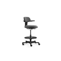 Netto Marken-Discount hjh OFFICE Arbeitsstuhl TOP WORK 40 Stoff mit Armlehnen Angebot