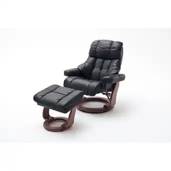 Netto Marken-Discount iNNoSeat by MCA + CALGARY XXL Relaxer 180 mit Hocker - versch. Ausführungen - schwarz walnuss Angebot