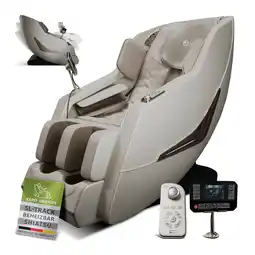 Netto Marken-Discount Juskys Massagesessel Paros mit Zero Gravity, Shiatsu, SL-Track & Wärmefunktion – Beige Angebot