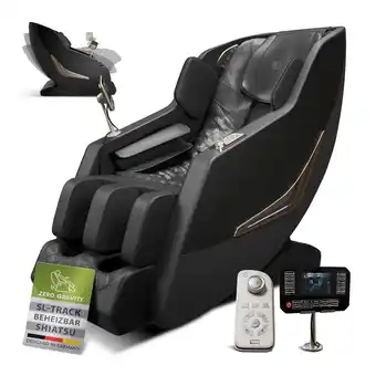 Netto Marken-Discount Juskys Massagesessel Paros mit Zero Gravity, Shiatsu, SL-Track & Wärmefunktion – Schwarz Angebot