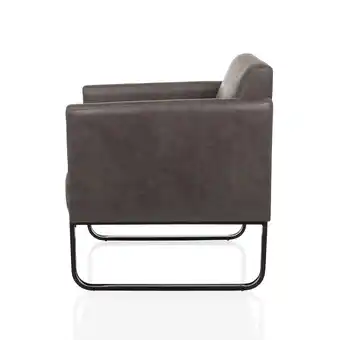 Netto Marken-Discount hjh OFFICE Loungesessel Aruba Retro Kunstleder mit Armlehnen Angebot