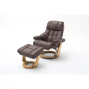 Netto Marken-Discount iNNoSeat by MCA + CALGARY XXL Relaxer 180 mit Hocker - versch. Ausführungen - braun natur Angebot