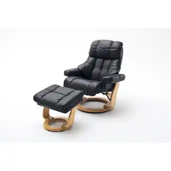 Netto Marken-Discount iNNoSeat by MCA + CALGARY XXL Relaxer 180 mit Hocker - versch. Ausführungen - schwarz natur Angebot
