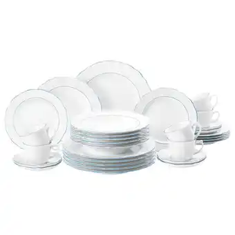 Netto Marken-Discount Seltmann Weiden Kombiservice Sonate Blue Lines 30er Set Angebot