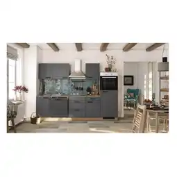 Netto Marken-Discount Flexwell Landhaus_Küchenzeile inkl. Elektrogeräte 280 cm- G-280-2320-016-ROMEO Angebot