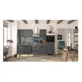 Netto Marken-Discount Flexwell Landhaus_Küchenzeile inkl. Elektrogeräte 280 cm- G-280-2320-016-ROMEO Angebot