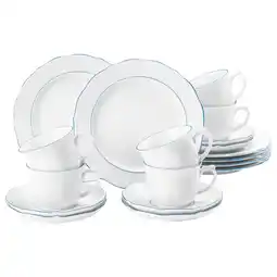Netto Marken-Discount Seltmann Weiden Kaffeeservice Sonate Blue Lines 18er Set Angebot