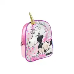 Netto Marken-Discount Disney Minnie Kinder Rucksack 3D Pailletten 25x31x10 cm Angebot