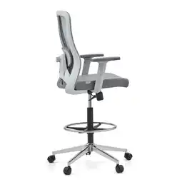 Netto Marken-Discount hjh OFFICE Counterstuhl Top Work 44 W Stoff / Netzstoff mit Armlehnen (höhenverstellbar) Angebot