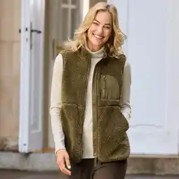 NKD Damen-Indoor-Teddy-Weste mit Brusttasche Angebot