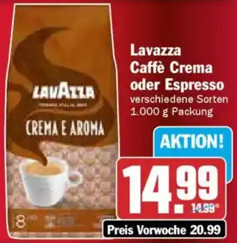 AEZ Lavazza Caffè Crema oder Espresso Angebot