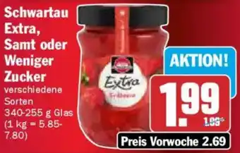 AEZ Schwartau Extra, Samt oder Weniger Zucker Angebot