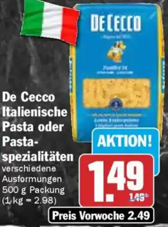 AEZ De Cecco Italienische Pasta oder Pastaspezialitäten Angebot
