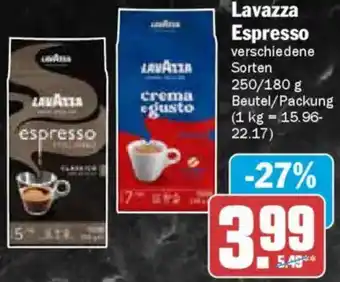 AEZ Lavazza Espresso Angebot