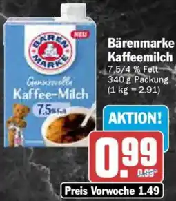 AEZ Bärenmarke Kaffeemilch Angebot