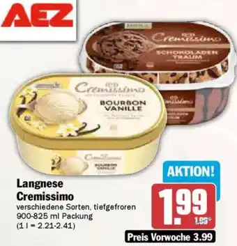 AEZ Langnese Cremissimo Angebot