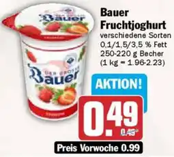 AEZ Bauer Fruchtjoghurt Angebot