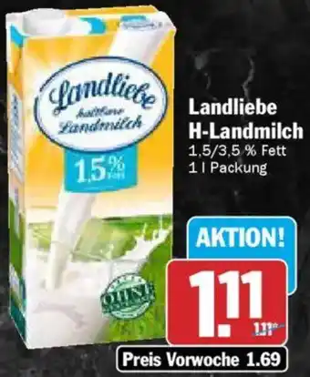 AEZ Landliebe H-Landmilch Angebot