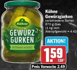 AEZ Kühne Gewürzgurken Angebot