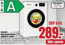 B1 Discount Baumarkt Exquisit Waschmaschine WA8014-340A Angebot