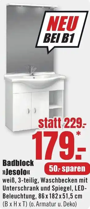B1 Discount Baumarkt Badblock Jesolo Angebot