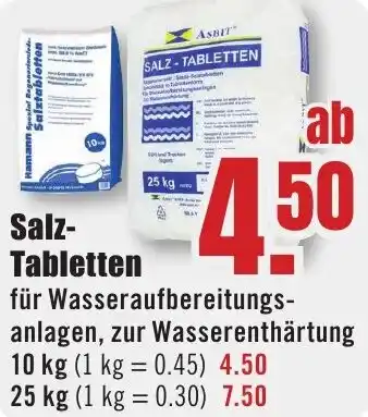 B1 Discount Baumarkt Asbit Salz Tabletten Angebot