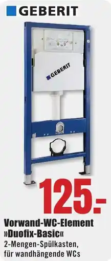 B1 Discount Baumarkt GEBERIT Vorwand-WC-Element Duofix-Basic Angebot