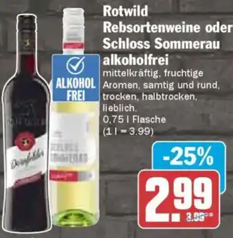AEZ Rotwild Rebsortenweine oder Schloss Sommerau alkoholfrei Angebot