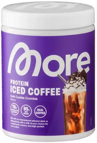 Kaufland More Nutrition Proteinpulver Iced Coffee Dark Cookie Crumble Angebot