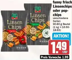AEZ funny frisch Linsenchips oder pop chips Angebot