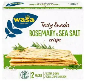 Kaufland Wasa Tasty Snacks Rosmary & Sea Salt crisps Angebot
