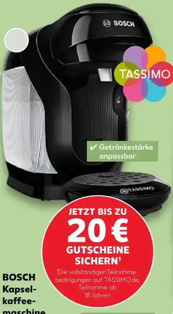 Kaufland Bosch Kapselkaffeemaschine Tassimo Style TAS112E/TAS114E Angebot