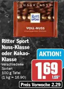 AEZ Ritter Sport Nuss-Klasse oder Kakao Klasse Angebot