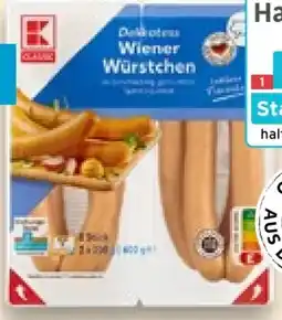 Kaufland K-Classic Wiener Würstchen Angebot