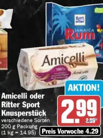 AEZ Amicelli oder Ritter Sport Knusperstück Angebot