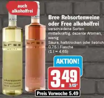 AEZ Bree Rebsortenweine oder Free alkoholfrei Angebot