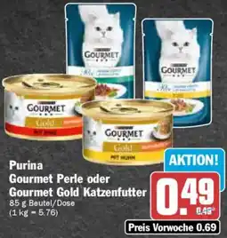 AEZ Purina Gourmet Perle oder Gourmet Gold Katzenfutter Angebot