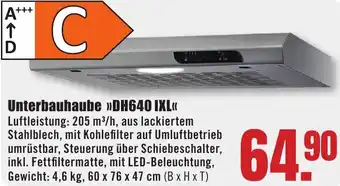 B1 Discount Baumarkt Unterbauhaube DH640 IXL Angebot