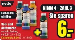 B1 Discount Baumarkt Netto Vollton- & Abtönfarbe Angebot