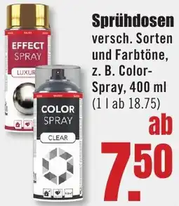 B1 Discount Baumarkt Sprühdosen Angebot