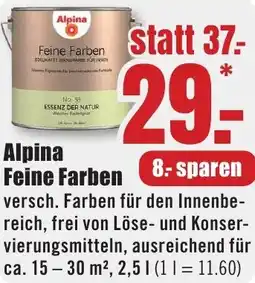 B1 Discount Baumarkt Alpina Feine Farben Angebot
