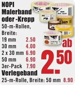 B1 Discount Baumarkt NOPI Malerband oder Krepp Angebot