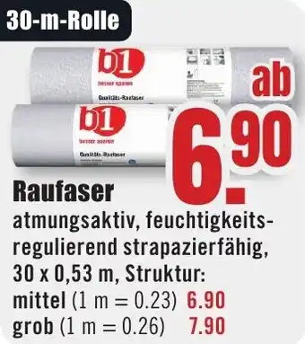 B1 Discount Baumarkt b1 Raufaser Angebot