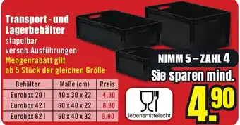 B1 Discount Baumarkt Transport- und Lagerbehälter Angebot