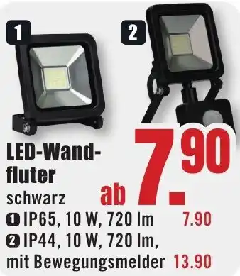 B1 Discount Baumarkt LED-Wandfluter Angebot