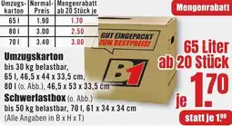 B1 Discount Baumarkt Umzugskarton Angebot